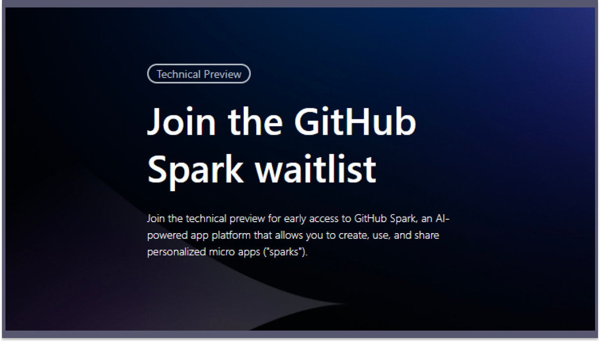 GitHub マイクロアプリを自然言語で簡単に作れるサービス「GitHub Spark」を発表