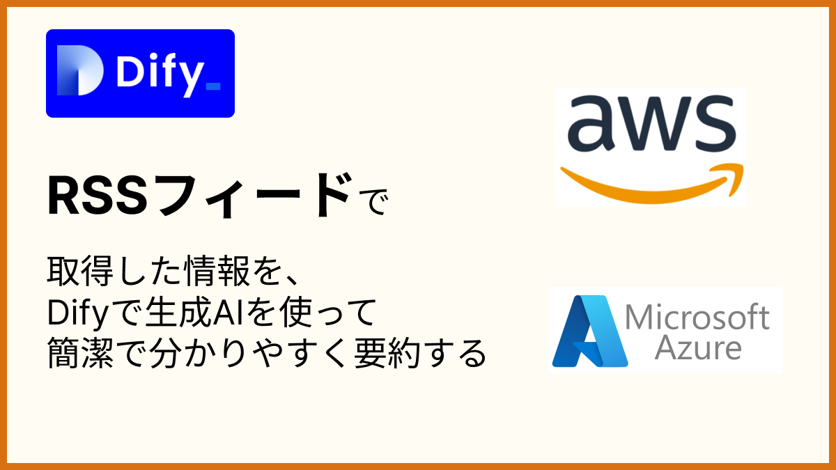 AWSの最新情報つぶやきRSSリーダーをDifyを使って実現する